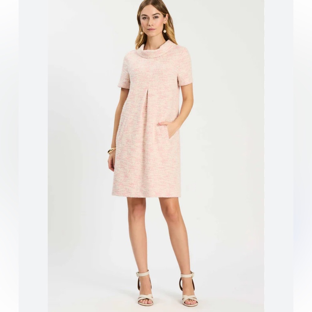 Pink White Mod Dress Tyler Boe S NEW Spring Shift Vintage Crew Jackie O 60's